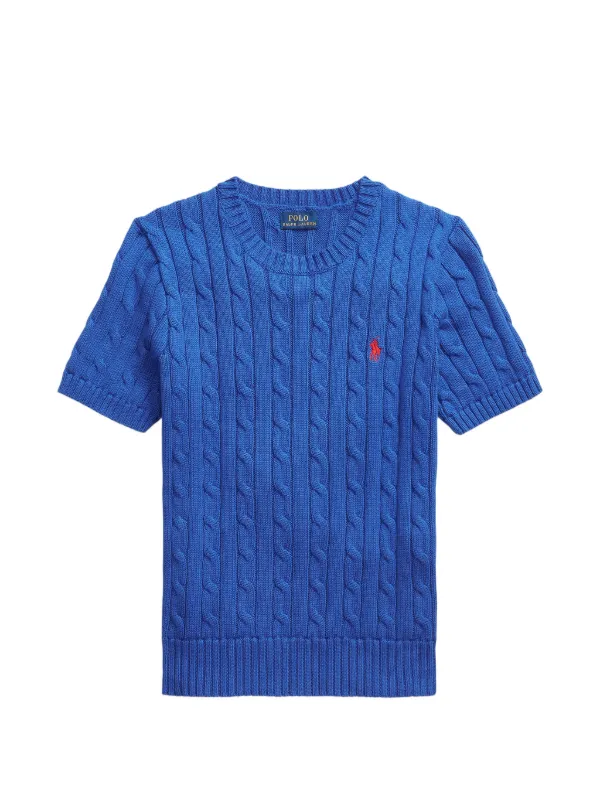 Round neck dark blue