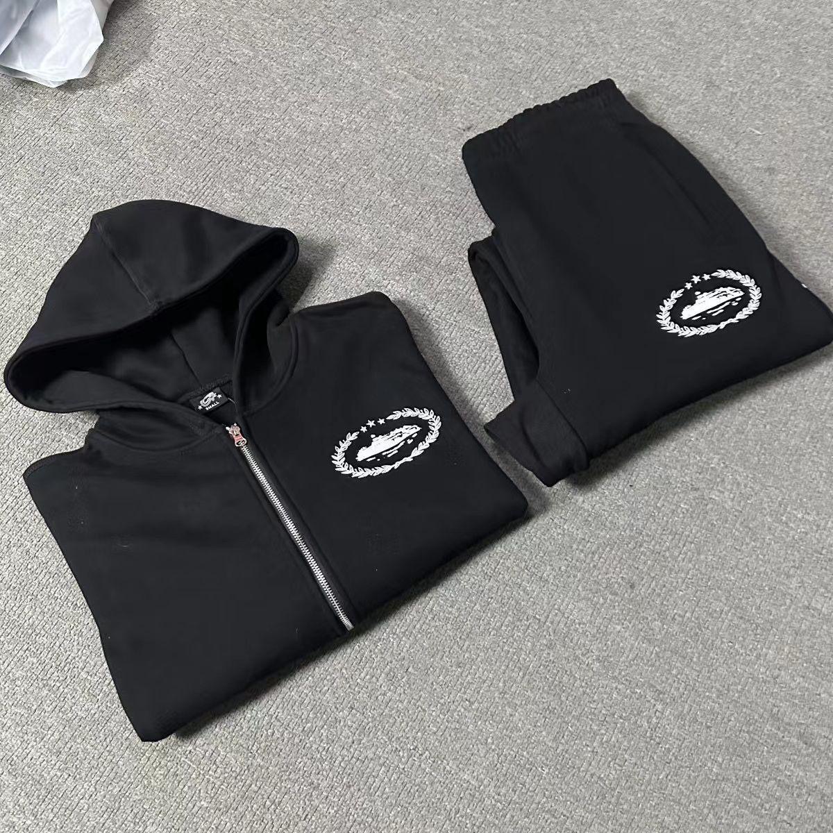 corteiz island with pants Black