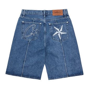 Cortiez C star denim shorts BLUE
