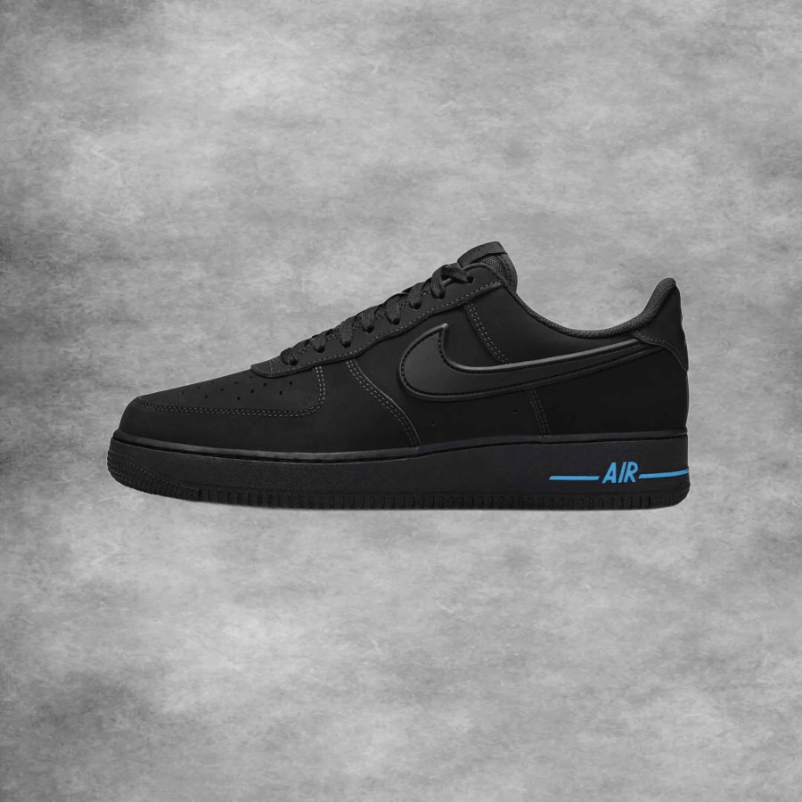 Nike Air Force 1 Low Black Blue Tint