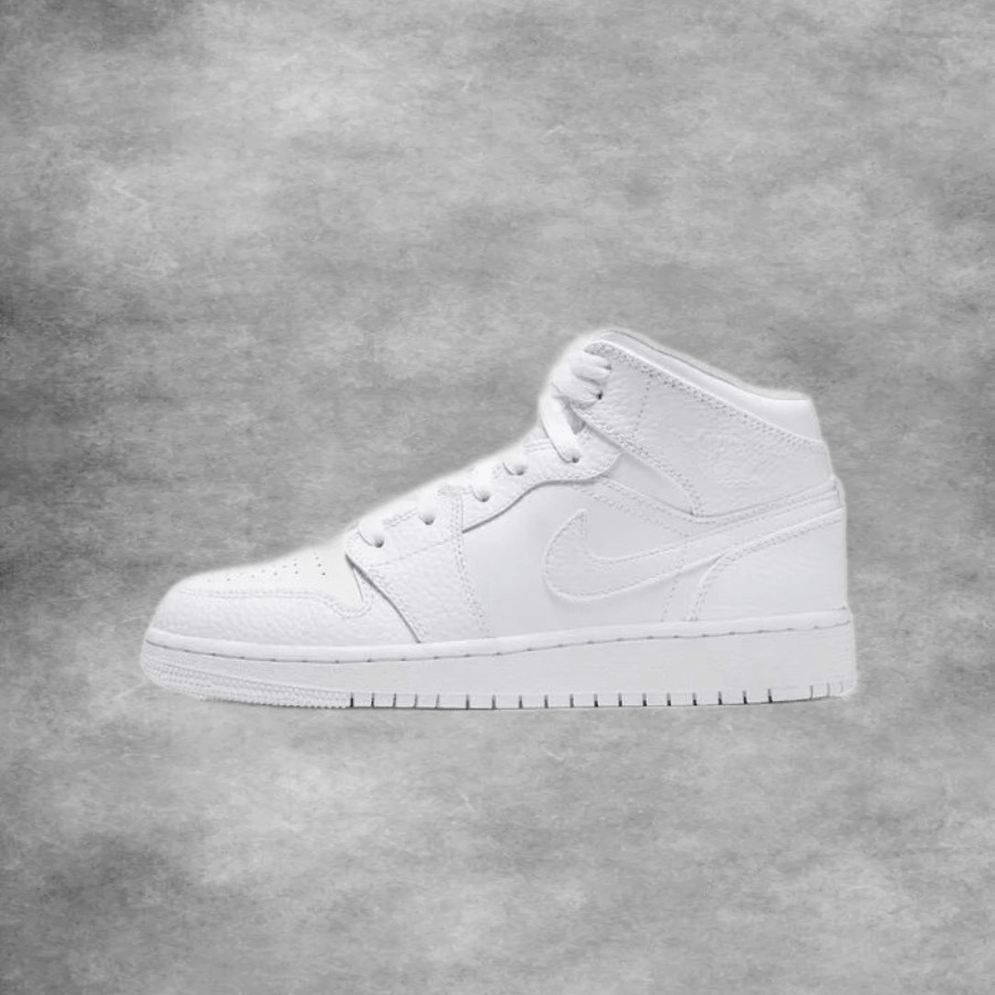 Air Jordan 1 Mid Triple White