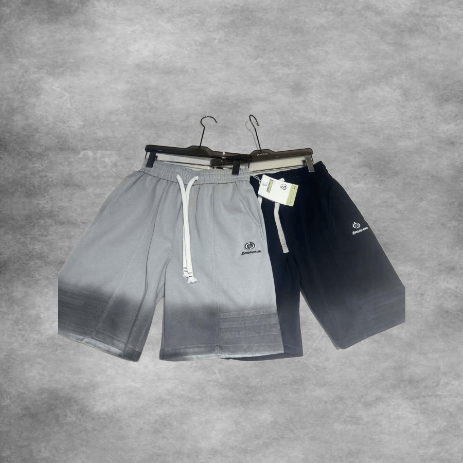 Birdhouse Gradient Shorts Grey Black