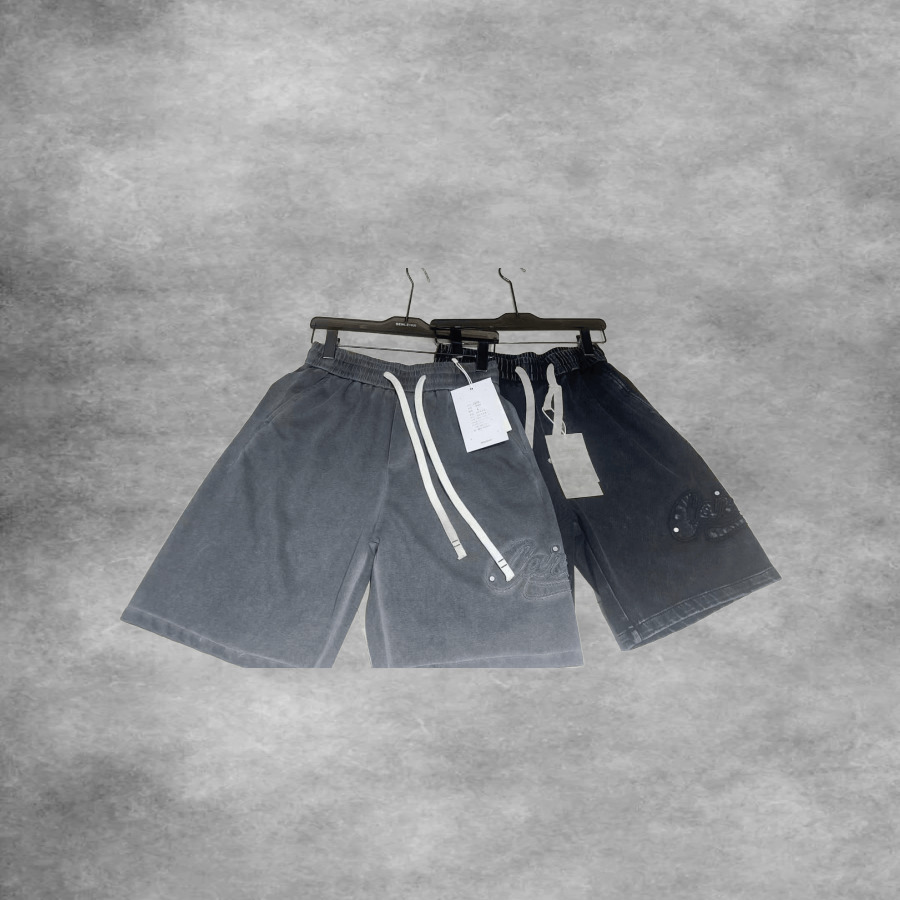 Drawstring Shorts Grey Olive Black