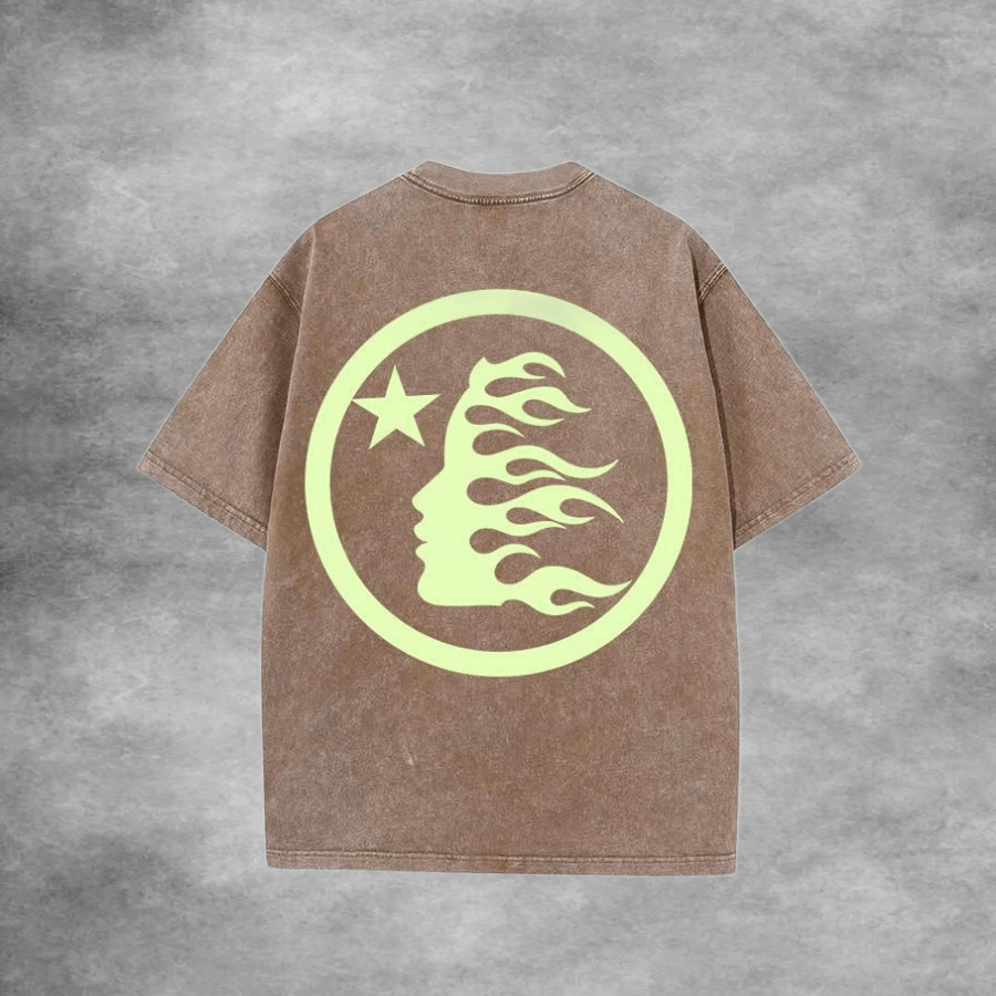 Hellstar Circle Logo Brown Green