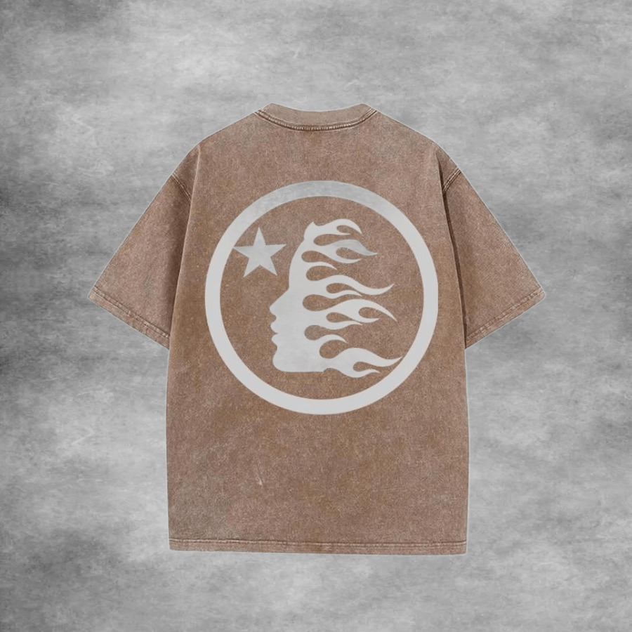 Hellstar Circle Logo Brown White