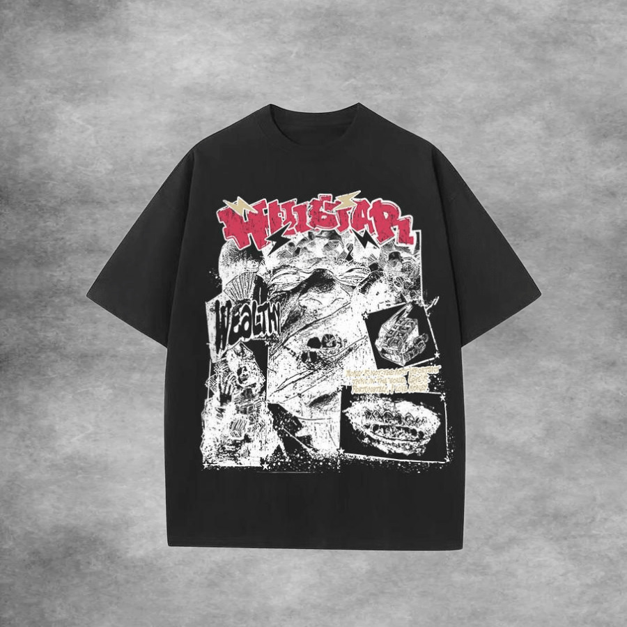 Hellstar Graphic Tee V11 Washed Brown