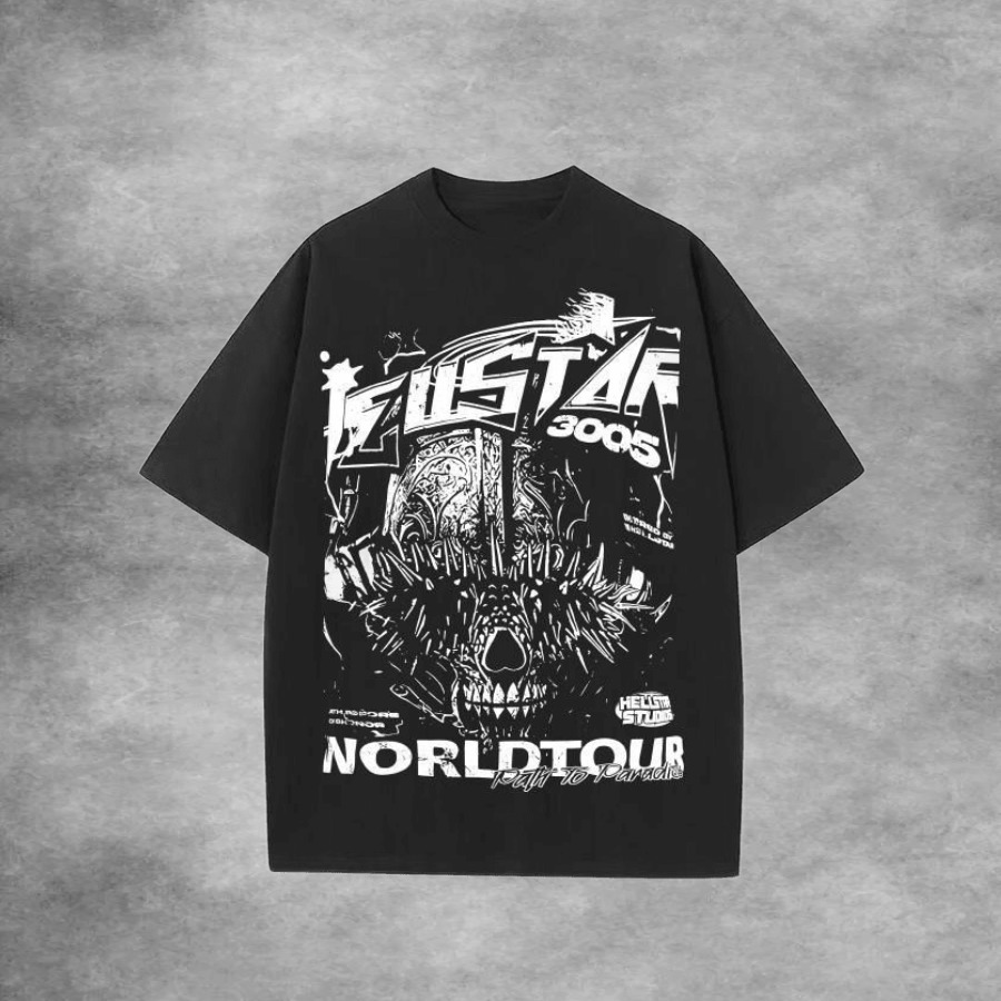 Hellstar Graphic Tee V23 Brown Street