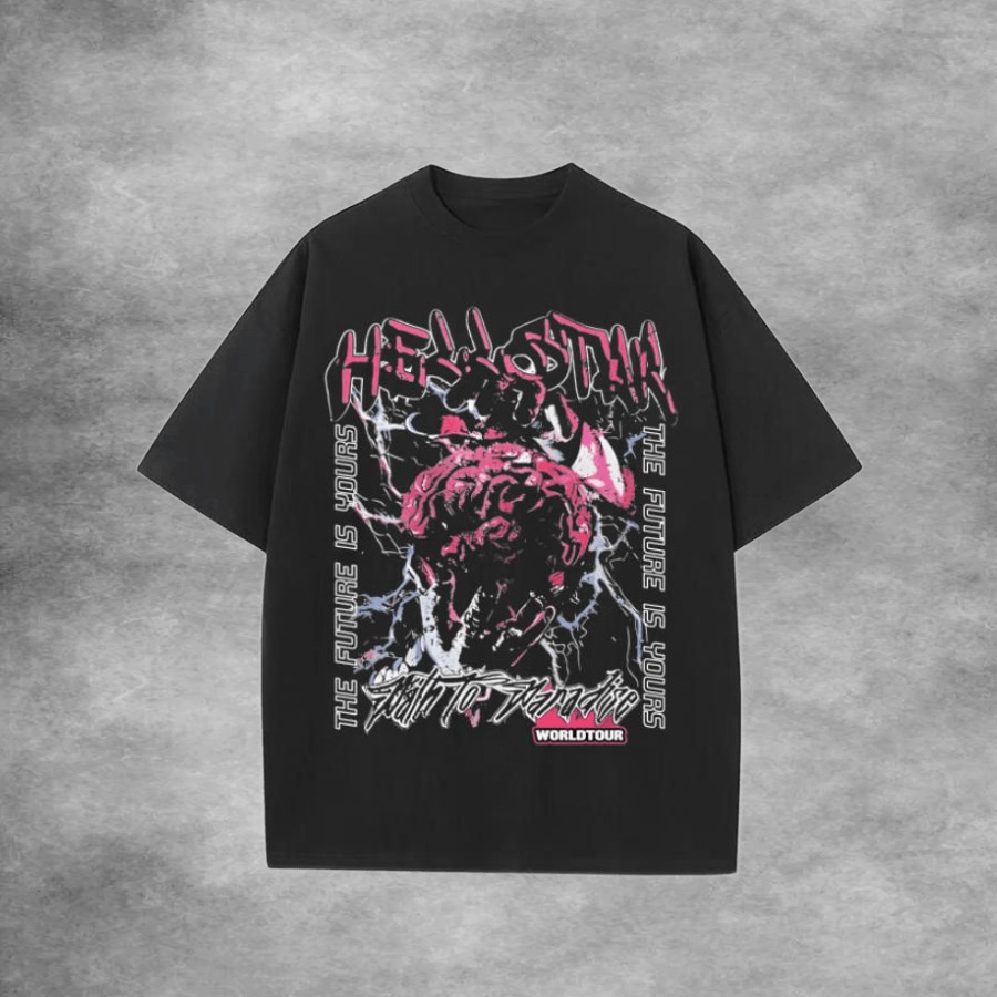 Hellstar Graphic Tee V24 Black Street