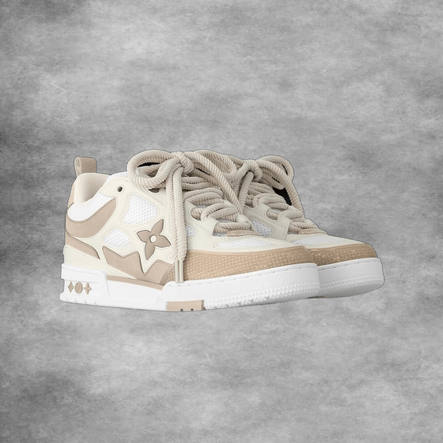 LV Skate Trainer Beige Tan
