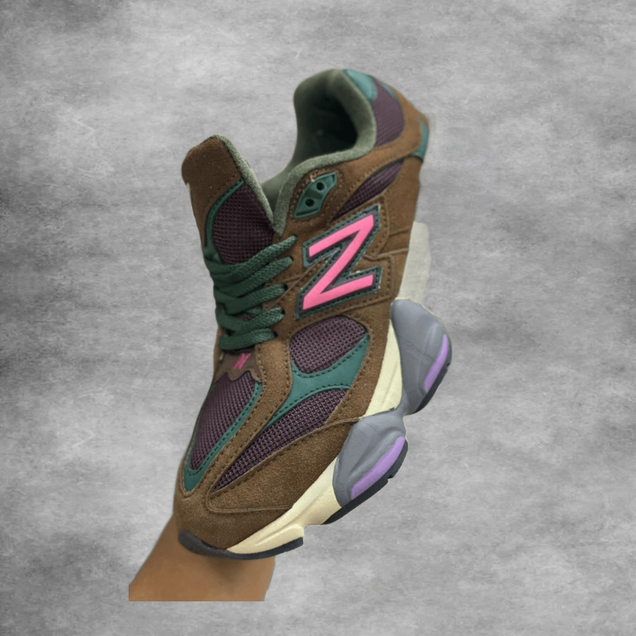 New Balance 9060 Brown Pink Teal