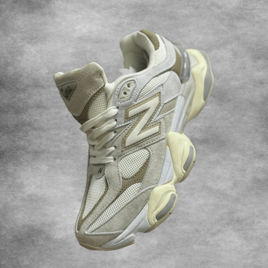 New Balance 9060 Cream Tan Linen
