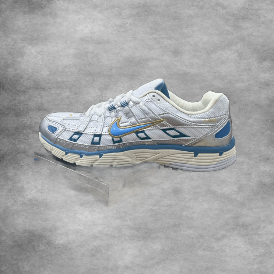 Nike P-6000 White Blue Gold