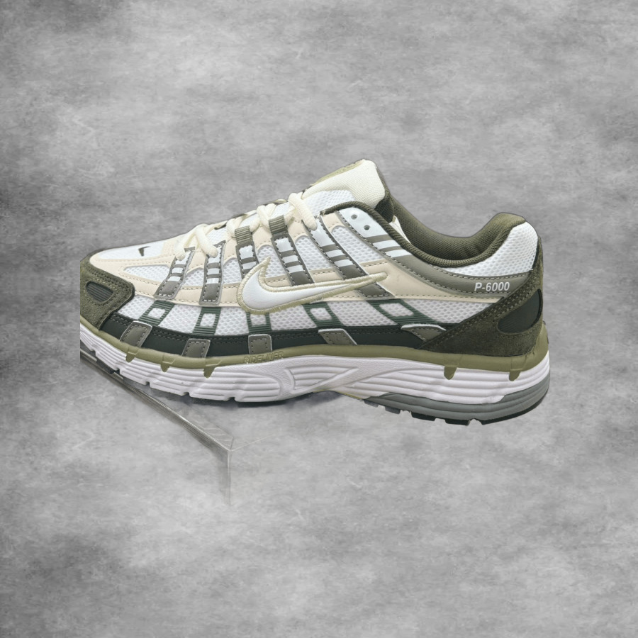 Nike P-6000 White Olive Green