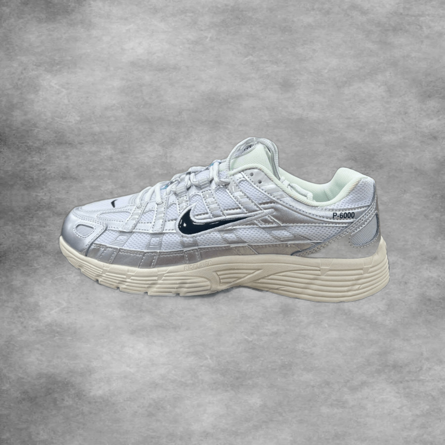 Nike P-6000 White Silver